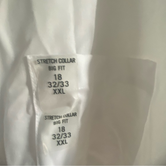 Van Hessen NWT White Stretch Collar Big Fit Shirt XXL - Picture 3 of 6